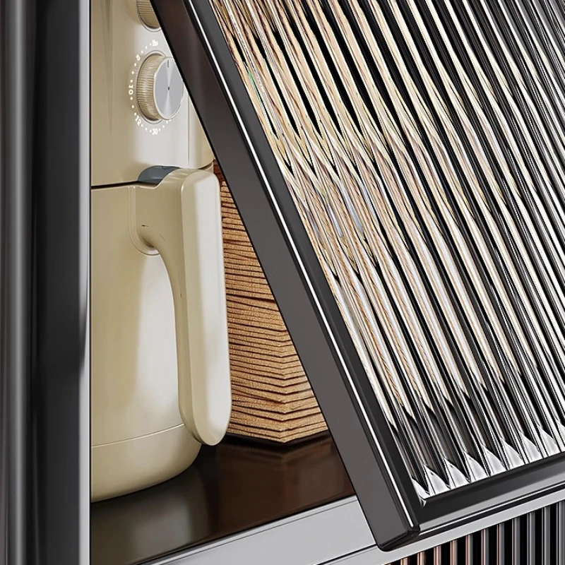Modern Metal Kitchen Cabinets Multi-layer Storage Cabinet Floor Racks Multifunctional Muebles De Cocina Furniture ZT50KC 4