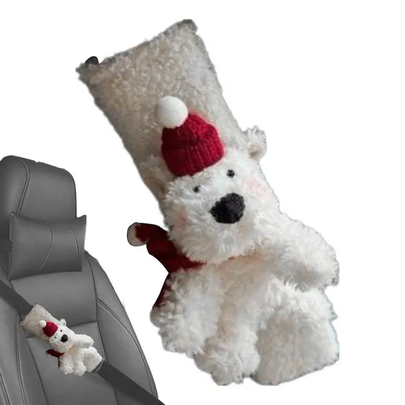 

Dog Car Ornament Wearing Hat Dog Plush Car Ornaments Dog Stuffed Toys Dashboard Accessories Car Decorations Interior for Car