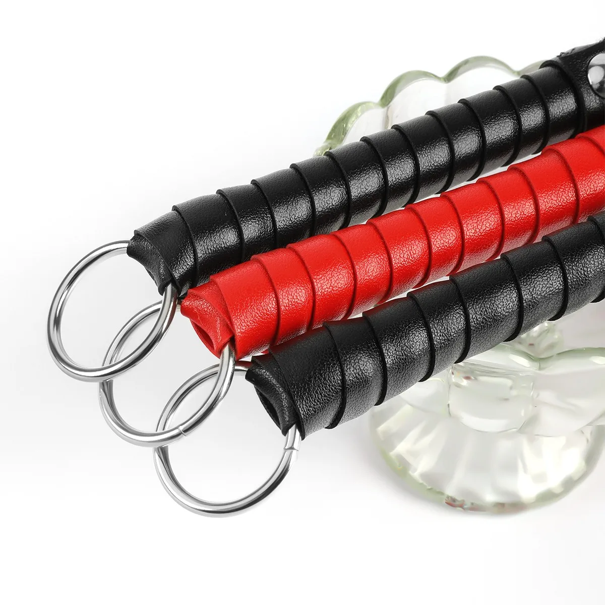 Adult sex toys BDSM training punishment tool black small leather whip adult female sex toy whip