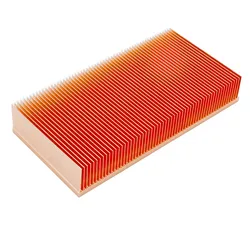 120x60x20mm Copper Heatsink Skiving Fin Heat Sink Cooling Radiator for Electronic Chip LED Heat Dissipation
