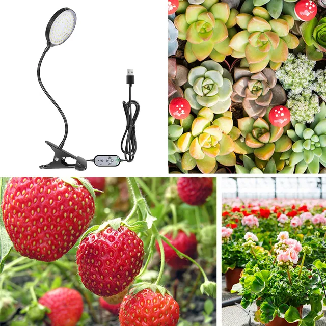 Led Grow Light Gooseneck Clip A Lámpa Kék Piros Teljes Spektrum Beltéri Növény Termesztési Lámpák Növények Palánták Virág Otthoni Sátor - Image 4