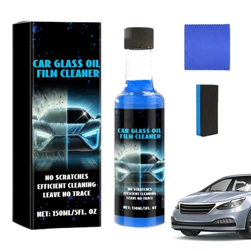 

Car Glass Oil Film Remover Oil Film Remover Liquid 150ml Auto Glass Film Coating Agent Glass Cleaner For Auto Windshield