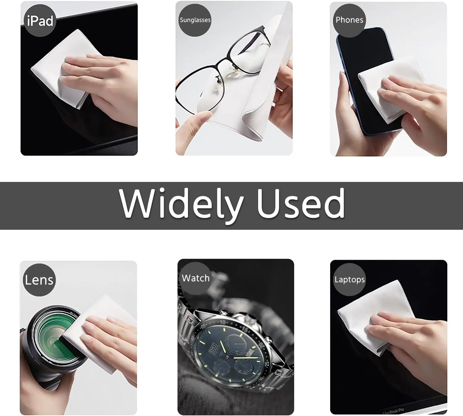 애플 노트북용 방진 천 키보드 커버 천 아이패드 맥북 PC 스크린용 마이크로파이버 청소 천 안경 닦이용 천