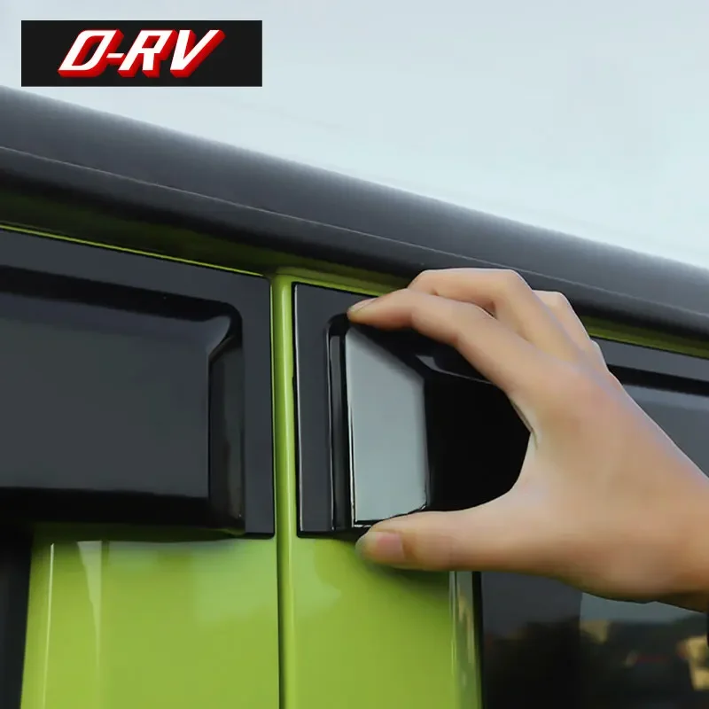 Car Sun Rain Guard Window Visor Smoke Shield Deflectors Awning Trim Cover Accessories for Suzuki Jimny JB64 JB74W car window visor,car window deflectors