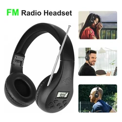 Portable FM Stereo Headset with Digital Display for Simultaneous Interpretation (Black)
