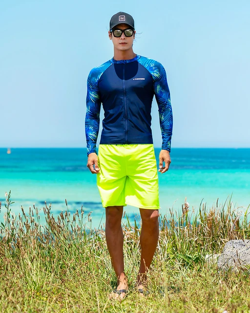 Maglietta Rash Guard Uomo Maniche Lunghe - UPF 50+, Asciugatura Rapida, Per Surf, Nuoto, Sport Acquatici - Foto 3
