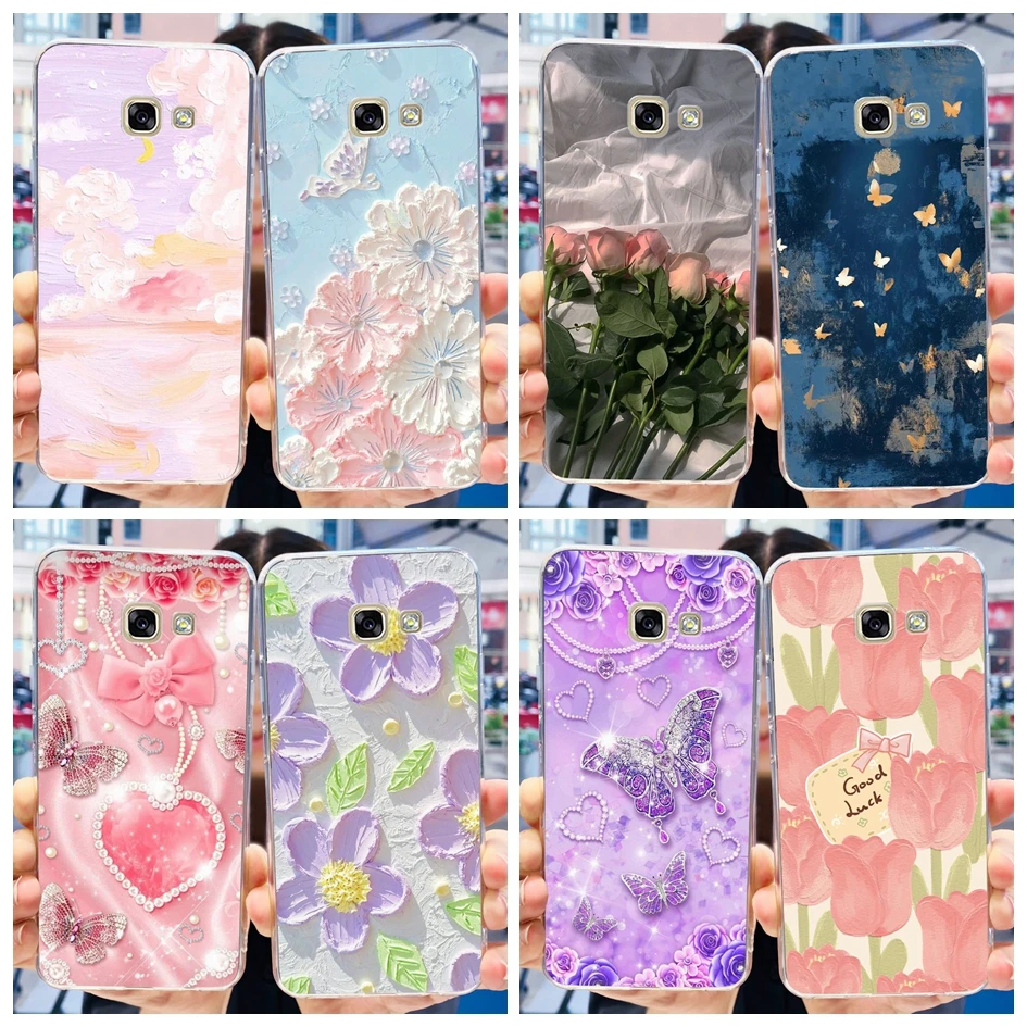 Flower Transparent Silicone Soft Phone Case - Popular Bumper Design