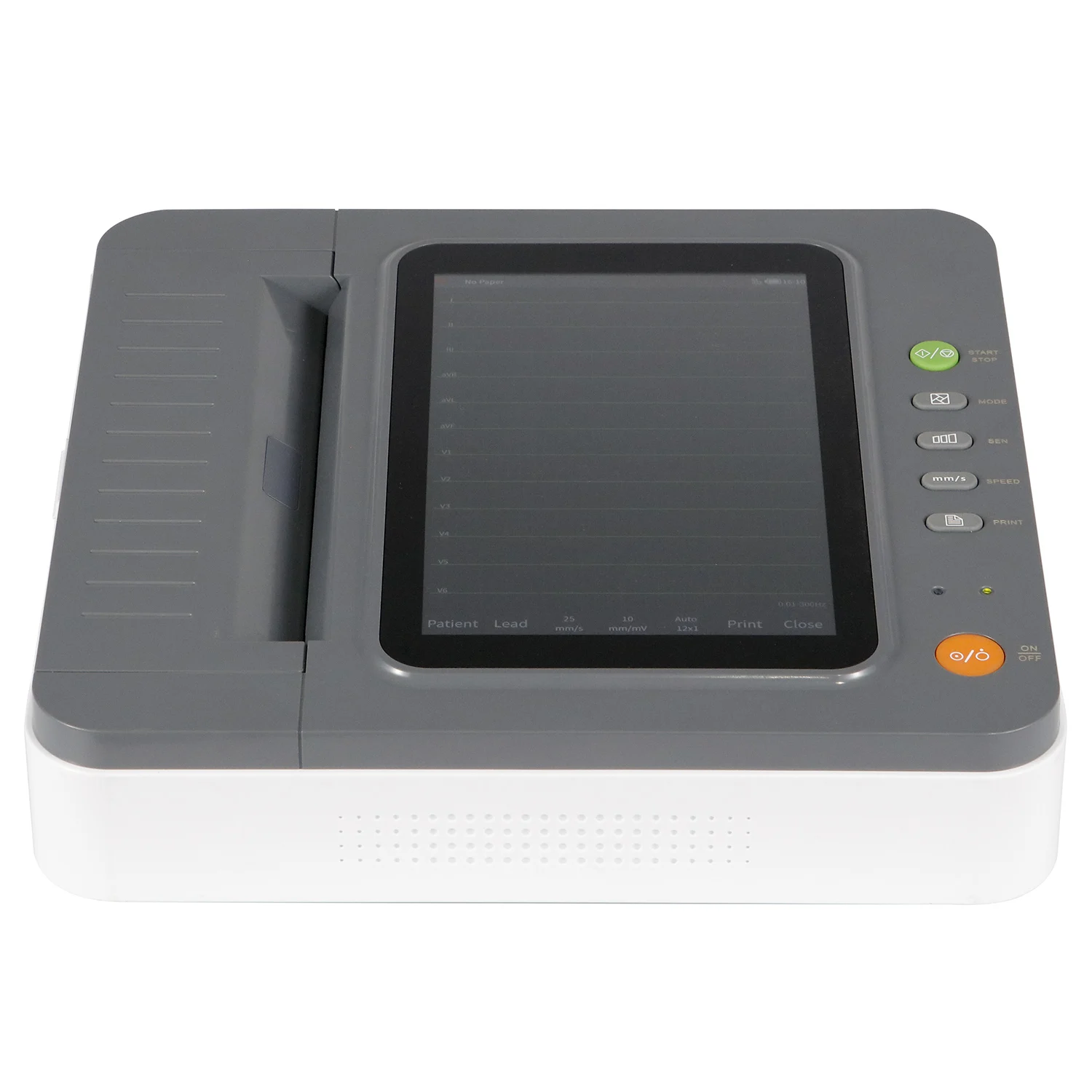 CONTEC E12 ECG Machine Electrocardiograph 10.1'' HD Touch LCD Display Portable 12 channel 12-lead ECG Cardiac Monitor +Printing