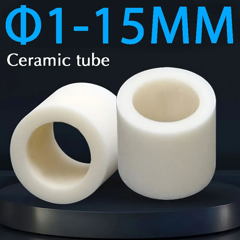 50/100Pcs 1mm Ceramic Insulation Tube Single Bore Alumina Porcelain High  Temperature Insulator Pipe for Electric Heating Element