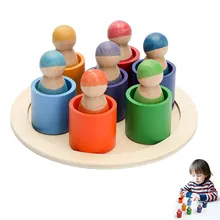 

Wooden Peg Dolls Set Toys Wood Family Dolls Kids Room Decor Custom DIY Accessories Handmade Wooden Blank Children's Goods Toys
