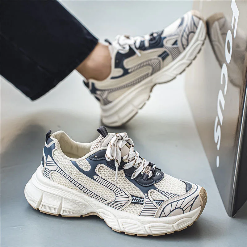 Sneakers Women Trends  Platform Shoes Lightweight Outdoor Sports Shoes Breathable Running Shoes Lace Up Casual 4