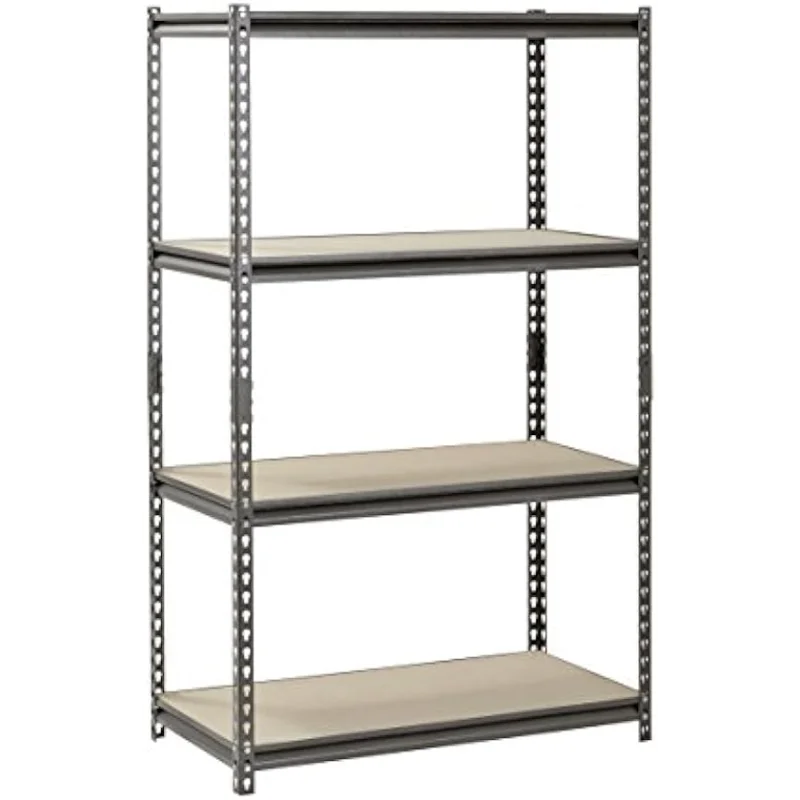 

Muscle Rack UR361860PB4P-SV Silver Vein Steel Storage Rack, 4 Adjustable Shelves, 3200 lb. Capacity, 60" Height x 36" Width