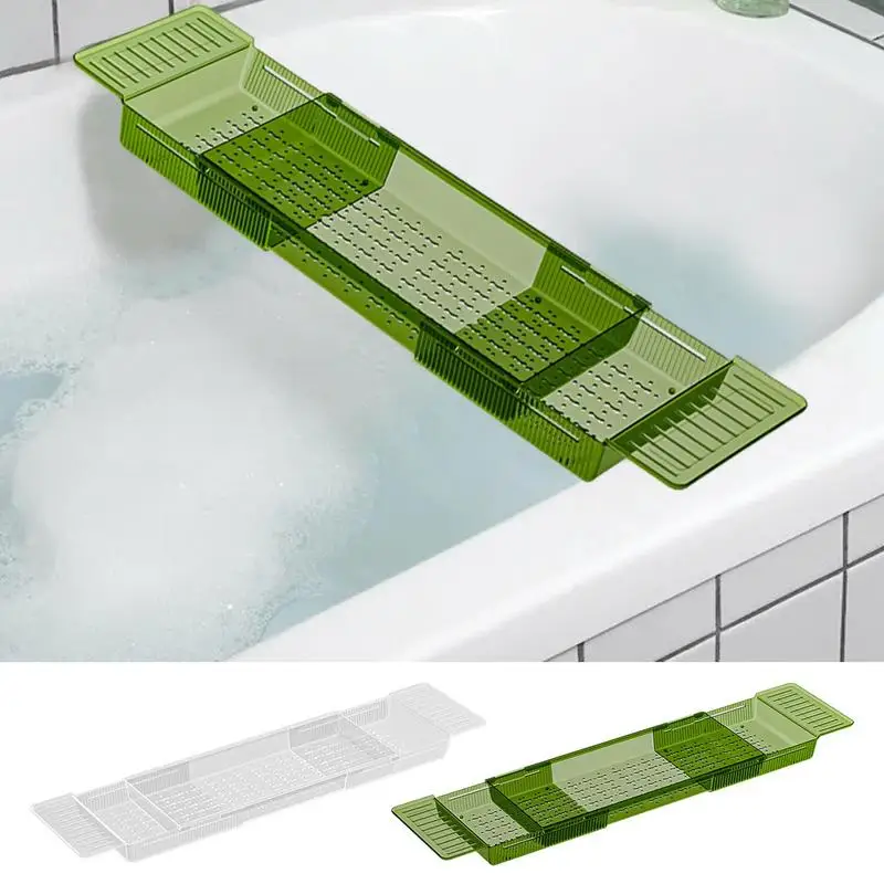 Bathtub Tray Bathroom Bathtub Table Tray For Adults Caddy Expandable Adjustable Caddy Storage Rack