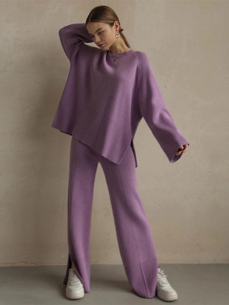Purple suit