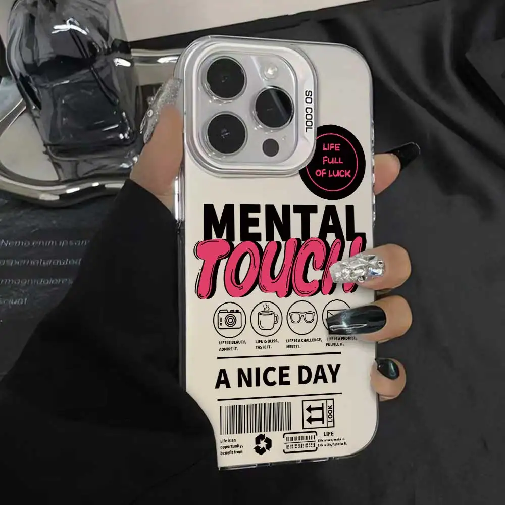 Silver IMD Protective Phone Case Cover