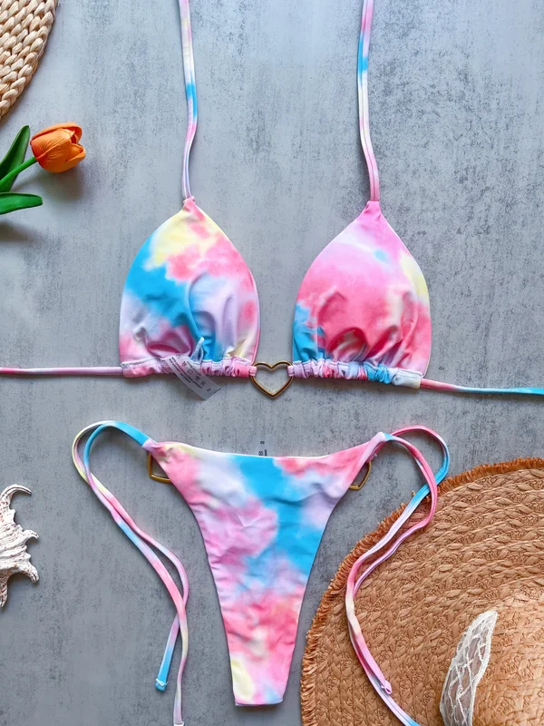 2026 Micro Bikinis Push Up Women Swimsuits Sexy Swimwear Brazilian Bikini Set Thong Biquini Print Swimsuit Summer Beachwear