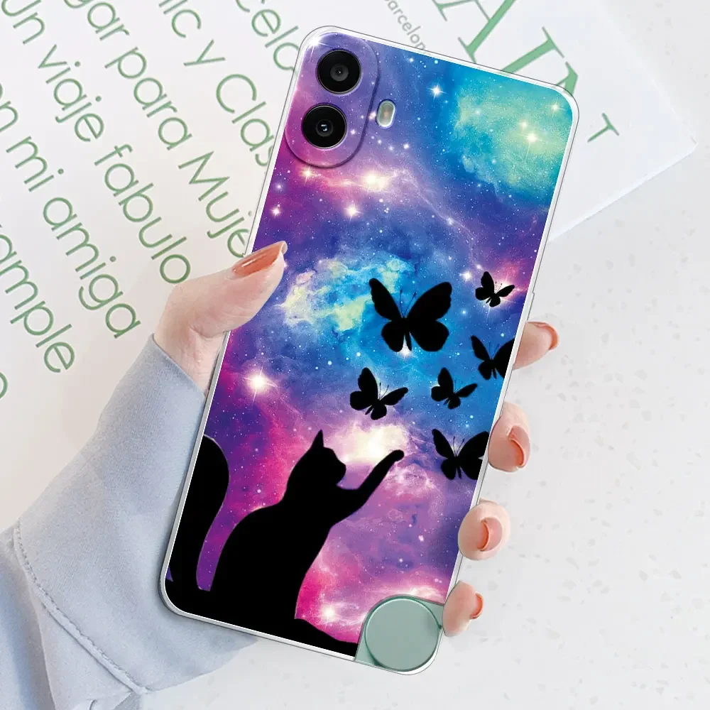 Clear Shockproof Fashion Print Soft Silicone TPU Phone Case
