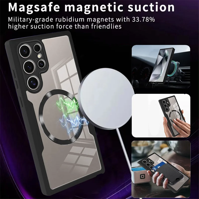 Magnetic 360° Dustproof Phone Case with Integrated Screen Protection