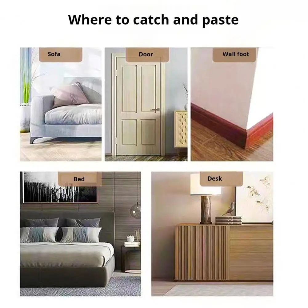 Pet Door Panel Protector Pet Scratch Door Protector Set Anti-scratch Tape for Furniture Cat Dog Frame Guard Sofa Couch Carpet