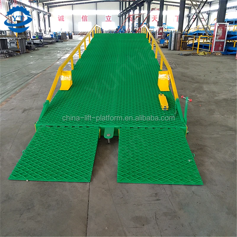 15ton mobile forklift loading dock ramp container unloading dock leveler platform for trailer