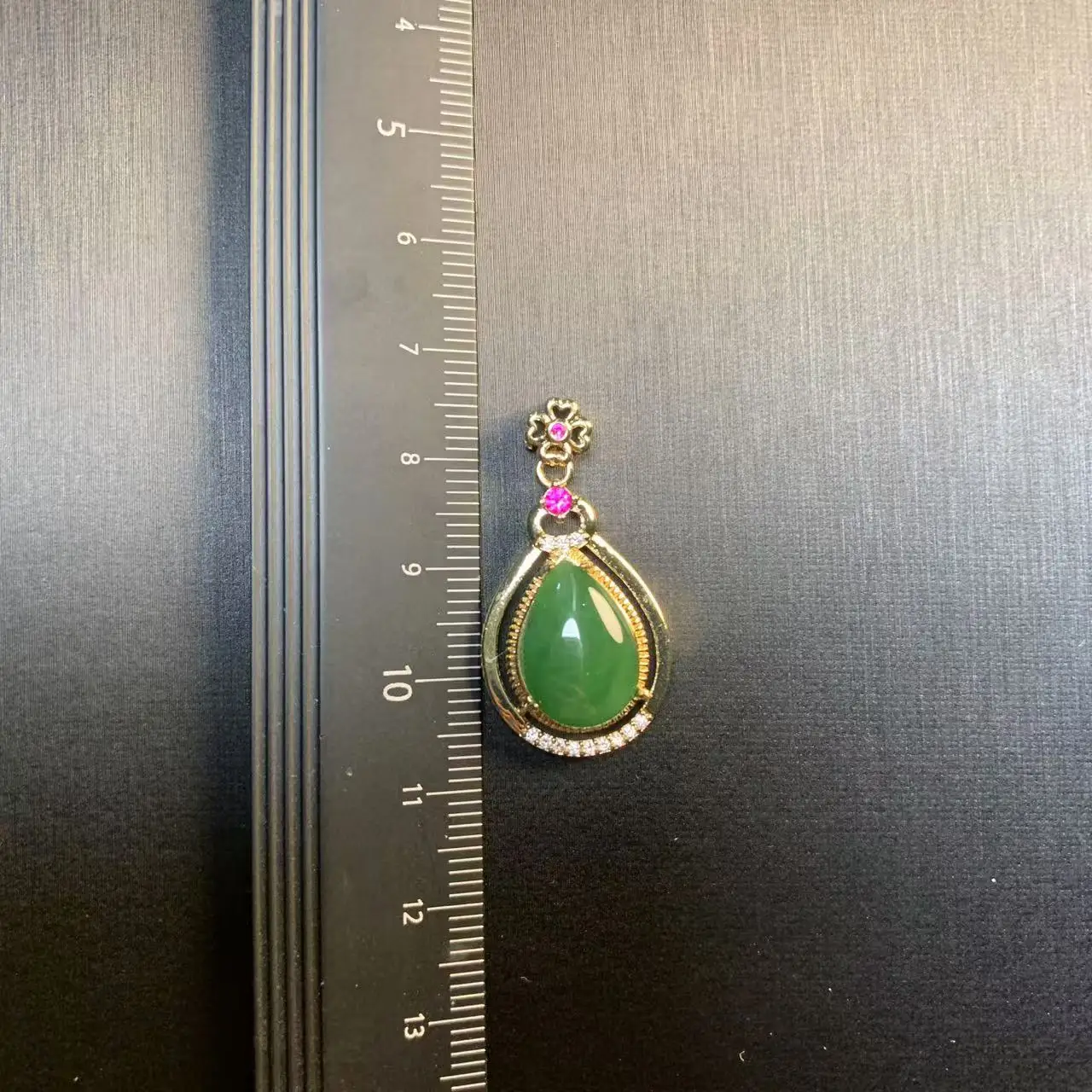 Natural Stone Pendant Necklace GREEN Hetian Jade High Quality Jewelry Women Gifts Fine