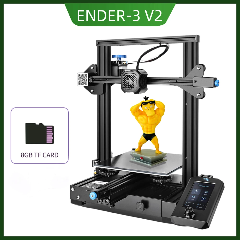 resin printer Ender-3 V2 3D Printer Silent Motherboard TMC2208 UI&4.3Inch Color Lcd Carborundum Glass Bed Creality 3D Printers 220x220x250mmCreality CR Touch Auto Bed Leveling Sensor Kit for 3D Printer Ender 3 V2/3/3 Pro/Ender 5/CR-10 3d printers 3D Printers