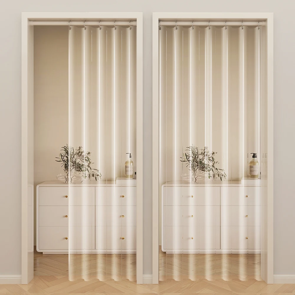 EVA Transparent Tür Vorhang Kälte Prävention Wärmedämmung Wärme Winddicht Partition Schalldämmung Für Fenster Badezimmer