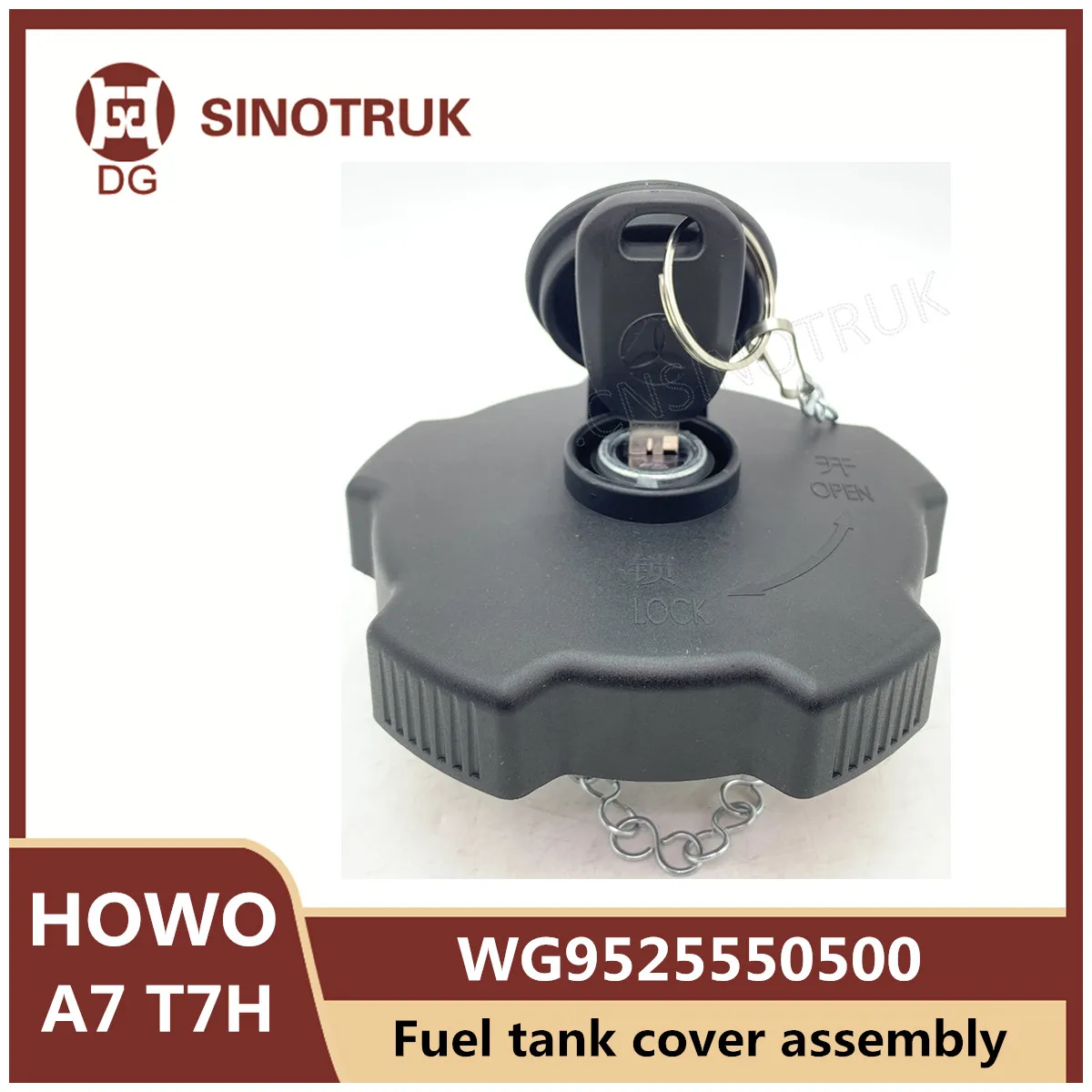 WG9525550500 Fuel Tank Cover Assembly for Sinotruk Howo A7 T7H 
