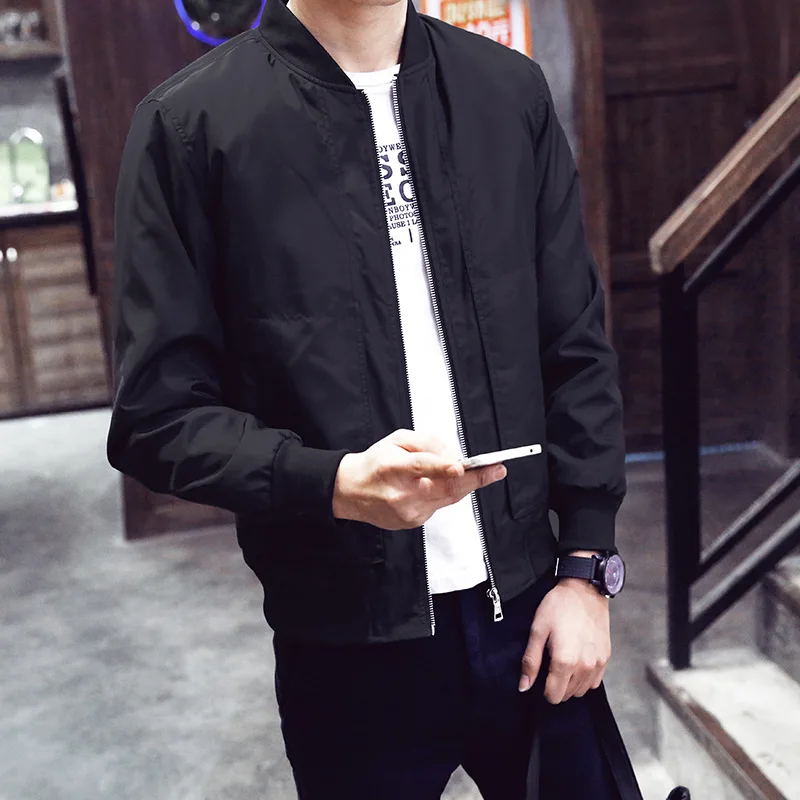 

Pilot Jacket Men's Autumn Version Korean Version Trendy and Handsome Versatile and Fashionable Casual Jacket Jacket Jacket