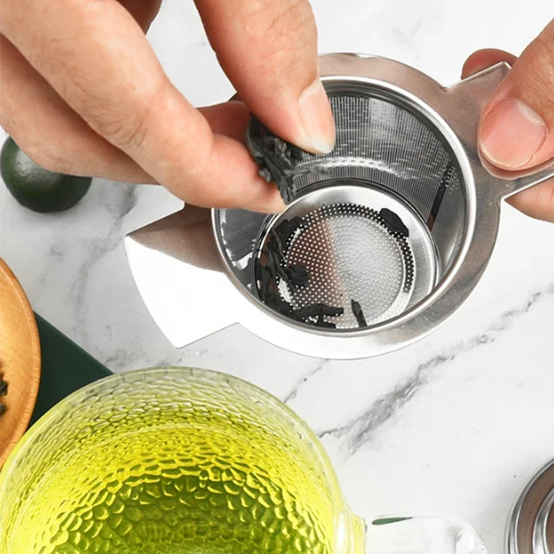 Tea Strainer Stainless Steel Reusable Pot Spice Strainer Leakage Tea Infuser Kitchen Accessories Filter Accessories