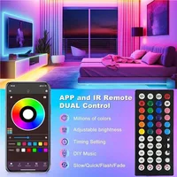 RGB Led Strip Lights 5m 10m 20m 30m Led Room Light with APP Control Flexible Ribbon Luces Led Tape for Room Bedroom Decoration - Image 3