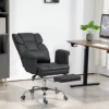 Homcom Executive Office Chair with Footrest and Lumbar Support, Black 2