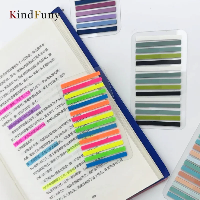 

KindFuny Index Post Sticker Multicolor Self Adhesive Notepad Bookmark Note Book Label Note Sticker Index Paste Index Tabs Fine