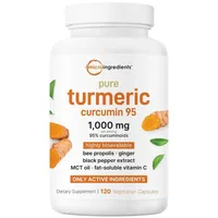 6-In-1 Turmeric Curcumin Capsules Helps Relieve Everyday Pain, Relieve Stress and Strengthen The Body's Natural Defenses