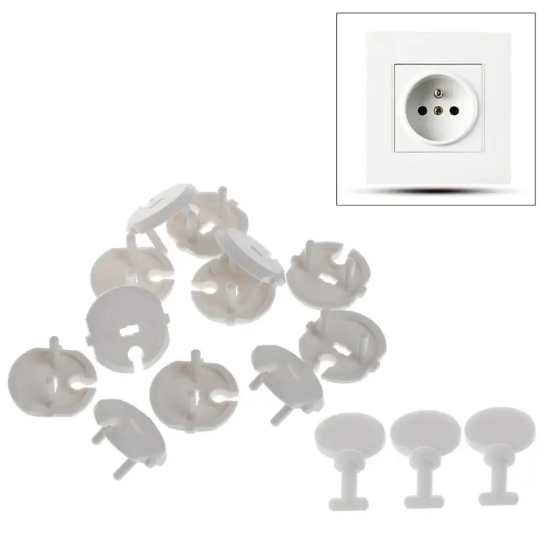 French Standard Plug Socket Protective Cover and Key Socket Protection for Baby Child Safety Kit 12Pcs 3 Pcs