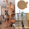 Cat Climbing Shelf Cat Climbing Rope 3m Jute Rope Ceiling-Mounted Climbing Rope for Cats Kickers Climbers Toys for Cat Scratcher 3