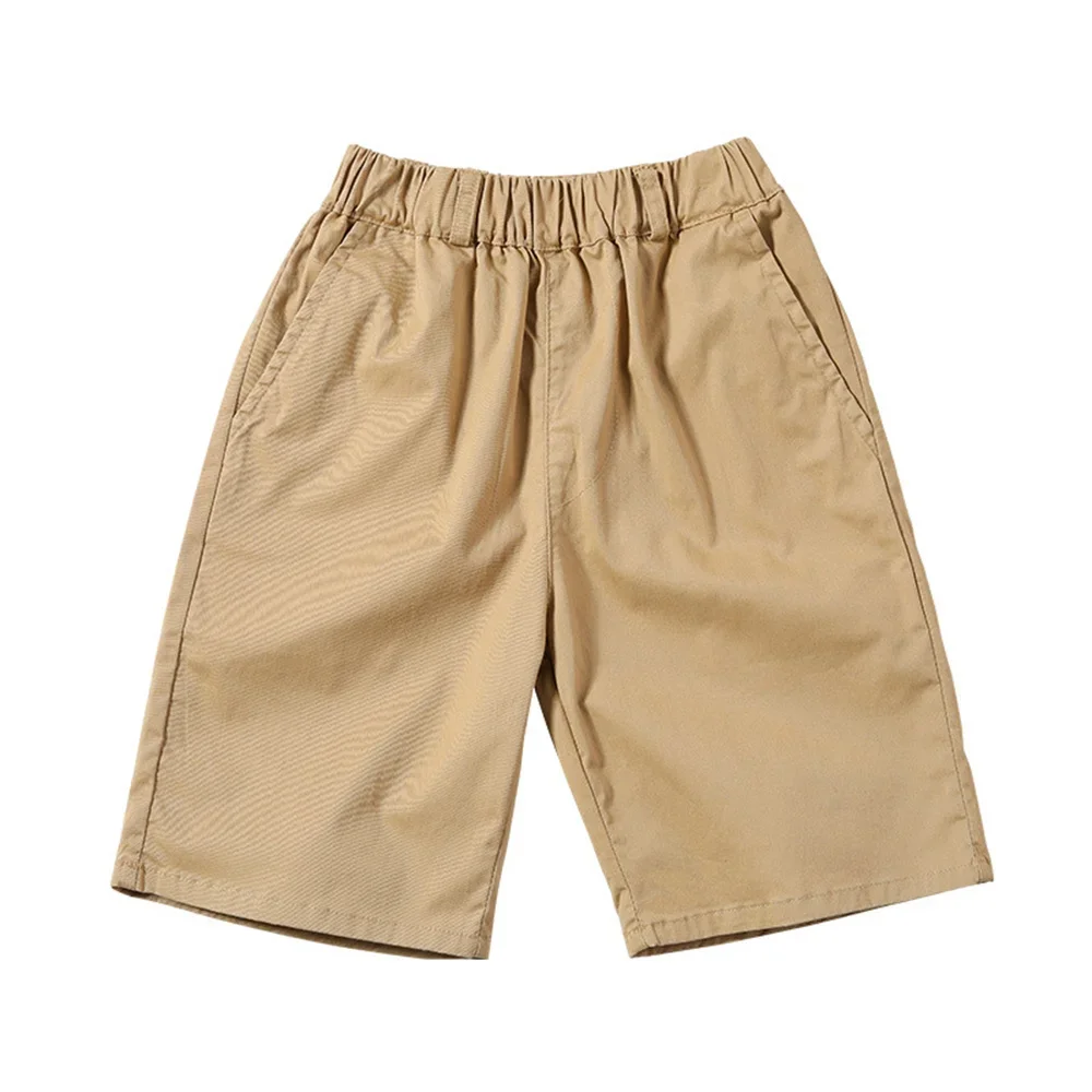 Kids Khaki School Shorts 6