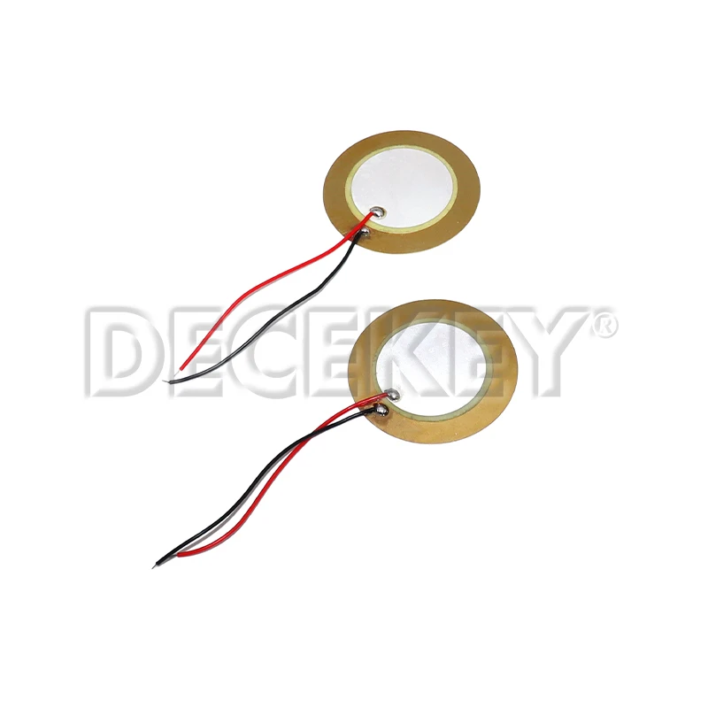 5/10/20PCS 버저 압전 피에조 세라믹 웨이퍼 플레이트 피에조 요소 직경 12MM 15MM 18MM 20MM 27MM 35MM 50MM 와이어 포함