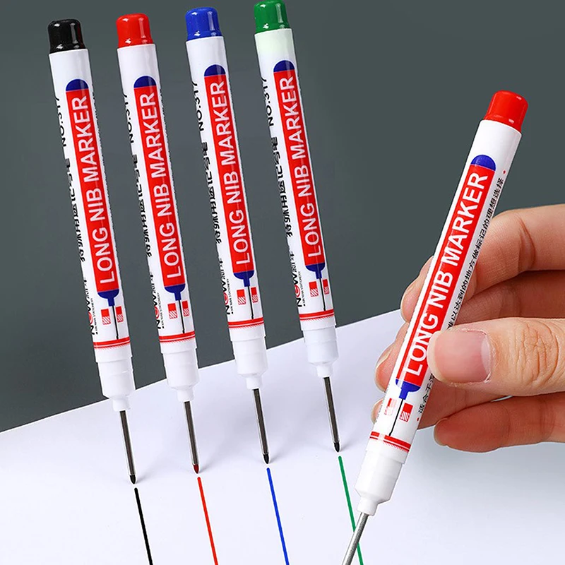 

Long Head Marker Pens Bathroom Woodworking Decoration Multi-purpose Pen