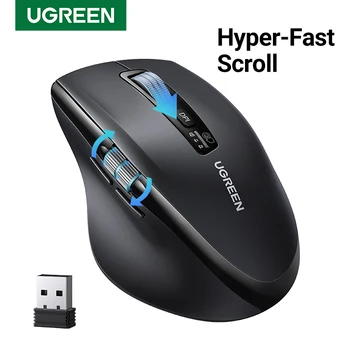 UGREEN Hyper-Fast Scroll Wireless Mouse Bluetooth 5.4 2.4G Ergonomic 5000DPI for MacBook Tablet Laptops Computer PC Mice 1