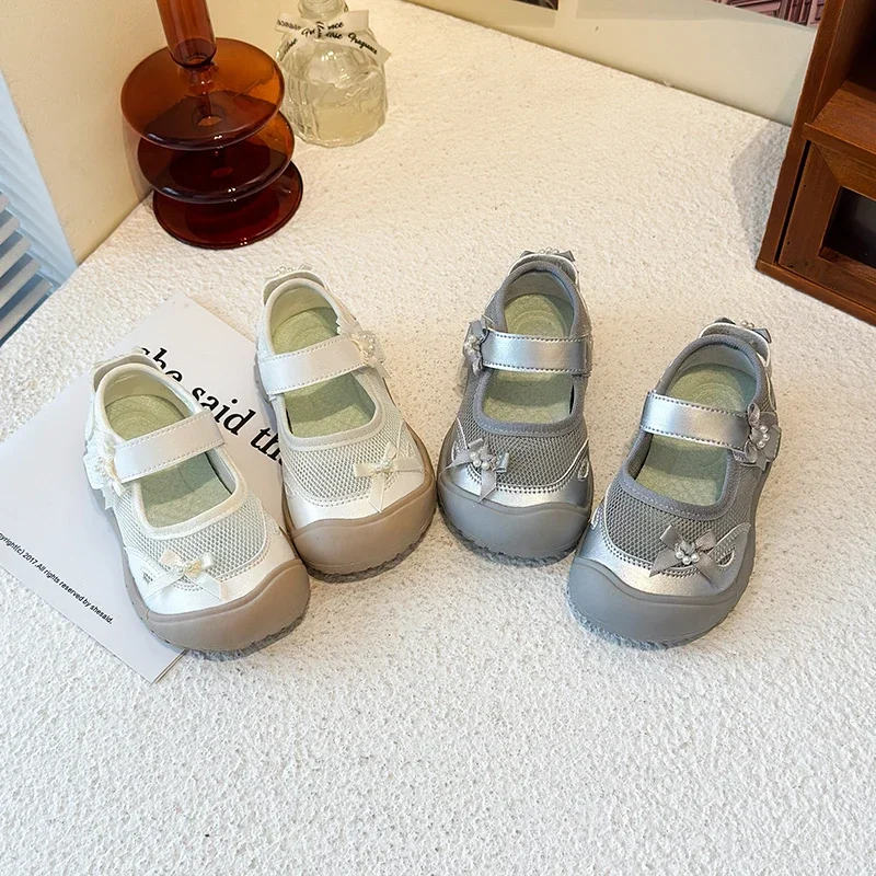 Girls Casual Flat Shoes with Bows for Kids