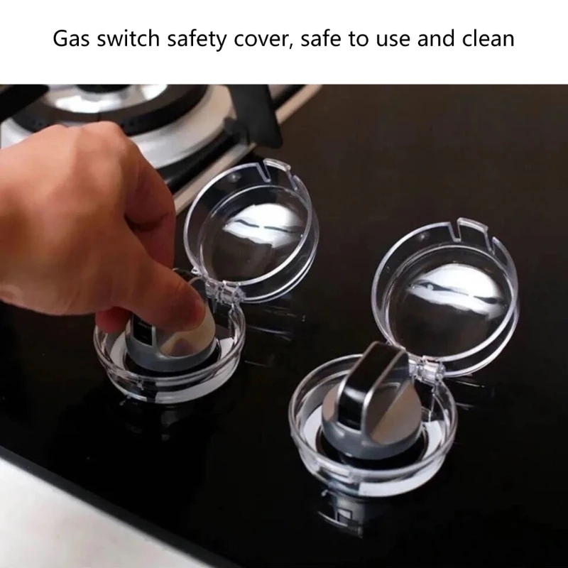 Gas Stove Knob Protectors Kitchen Microwave Oven Power on off Protective Cover Cooker Button Protections Tool stove protector cover
