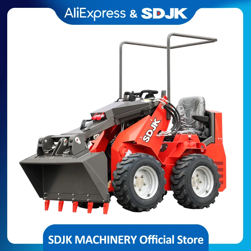 

The Most Popular Small Wheel Loader Agricultural 4WD EPA Track Mini Skid Steer Loader Construction Attachments Customizable