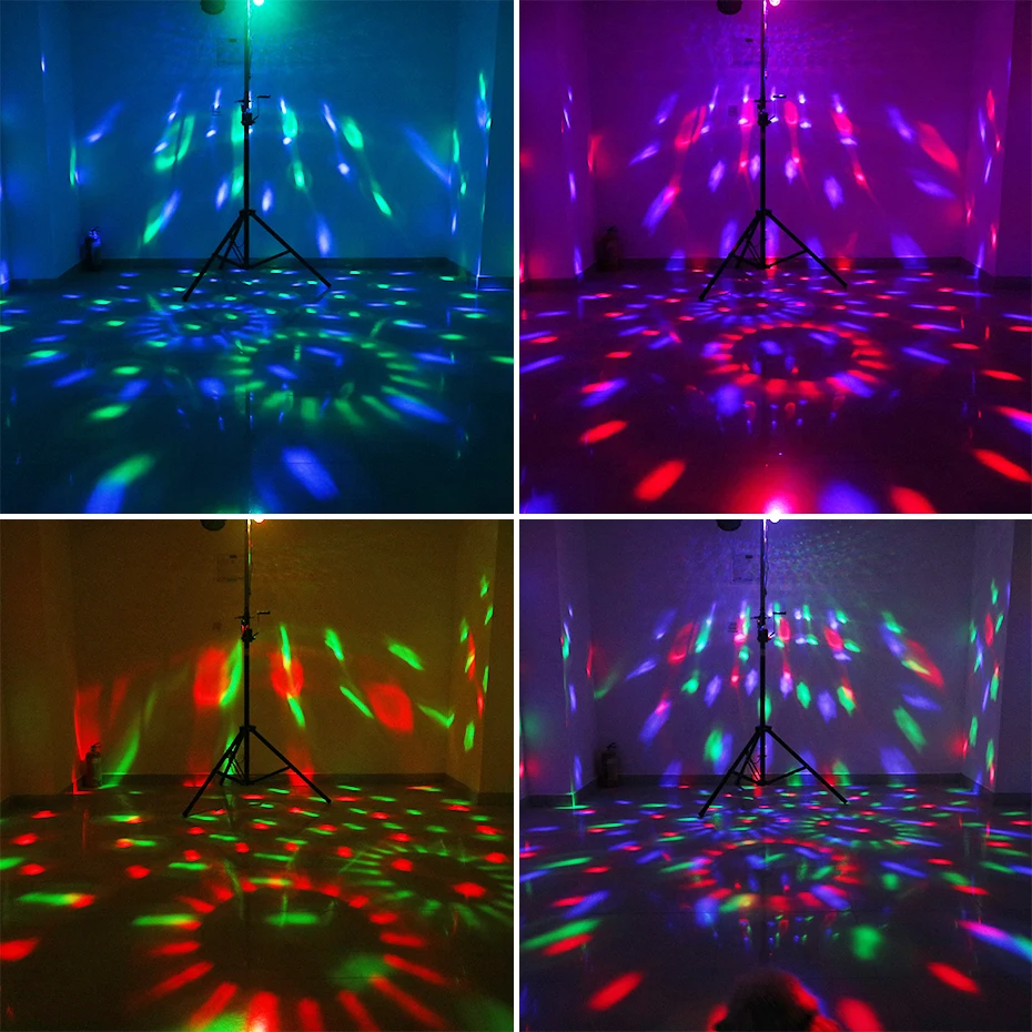 Disco Ball Light ALIEN RGB Rotating Magic Sound Activated DJ Strobe Party Wedding Dance Xmas Birthday Wedding Show Lamp