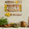 Sunflower Theme Kitchen Self-Adhesive Wall Stickers 1