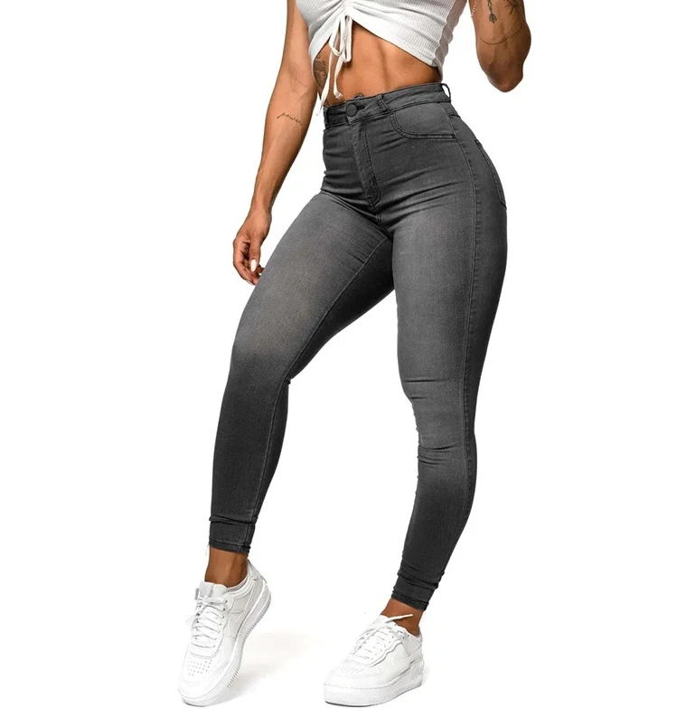 New Hot Selling Women's Pants 2023 New Fashion Elegant High Waist Elastic Hip Lifting Denim Underpants Women's Pants