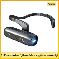 4K/30FPS Head Mounted Camera Wearable WiFi Video Camera Camcorder 120°Wide Angle Lens Anti-shake Built-in Battery APP Control 1