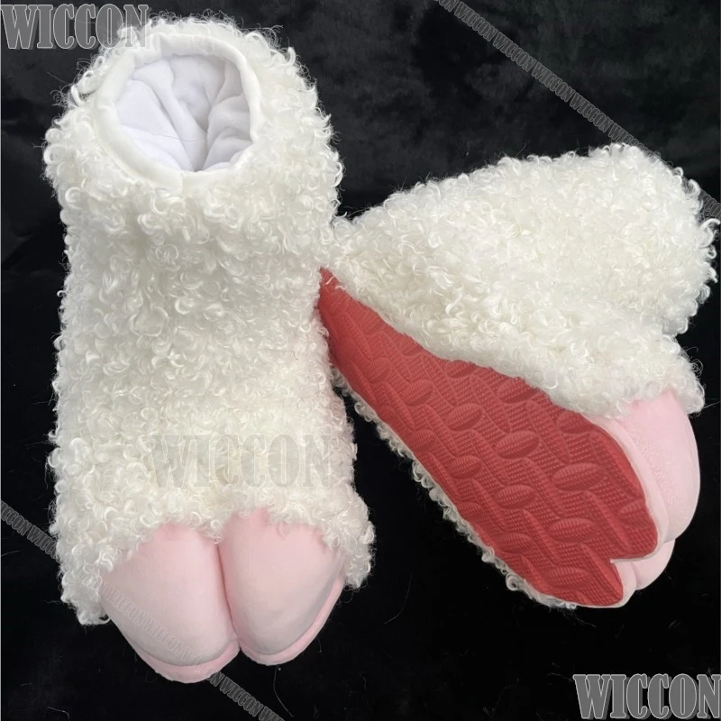 Furry Foot Cute Shoe Fursuit Kigurumi Kig Cosplay Animal Beast Foot Multicolor Furred Costume Gift Holloween Roleplay Customized