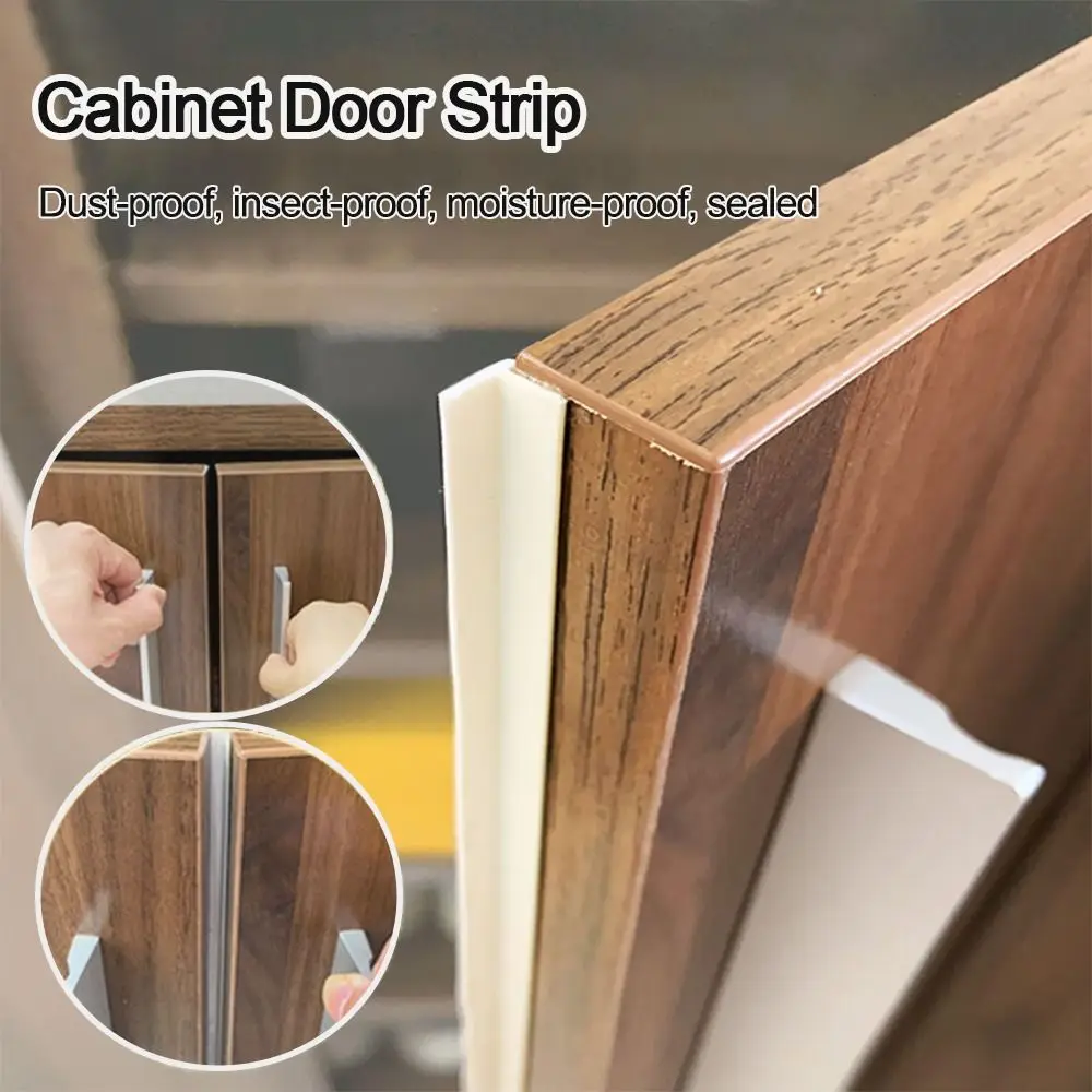 Door Seal Strip Sealing Strip Tape Sealing Tape Sealing Strip Rubber Seal Strip Rubber Door Weatherstripping Door Weatherstripping Silicone Seal Strip 2.4m Self-Adhesive Dust-proof Silicone Cabinet Door Strip Gap Filling T Shape Wardrobe Insect-proof Seal Strip Blackout