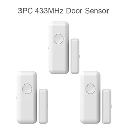Wireless Window Door Sensor with App Notification Alerts (3PC Door Sensor)